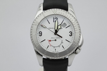 Girard Perregaux Sea Hawk II White Dial 4990 on Rubber Strap