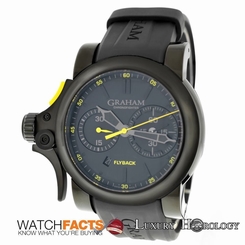 New Men Graham Chronofighter Trigger Flyback 2TRAB.B11A Automatic PVD Date Watch