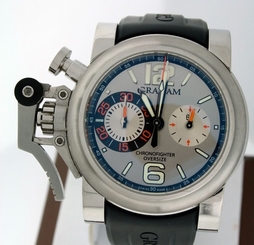 Graham Oversize Chronofighter Ranger Chronograph Stainless Steel RARE 47mm watch