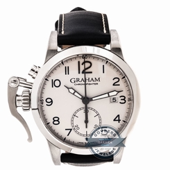 Graham Chronofighter 1695 2CXAS.S01A.L17S Auto Steel Mens Watch Date Chrono