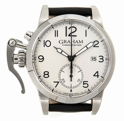 Graham Chronofigher 1695 Steel Silver Dial Automatic Mens Watch 2CXAS.S01A.L17S