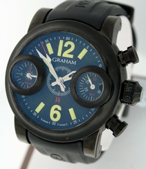 Graham Swordfish Big 12-6 PVD Stainless Steel LIMITED EDITION RARE 46mm watch.