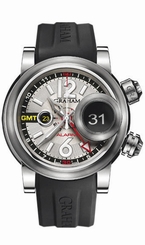 New Men Graham Swordfish GMT Grillo Alarm 2SWGS.S08A Automatic $11015 Date Watch