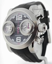 Graham Swordfish Chronograph Mens Automatic Steel Watch Box/Papers 2SWBS B37R
