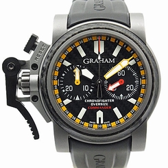 Used[A] Watch Graham Chrono Fighter 2OVATCO Self winding Titanium / rubber M9G