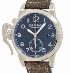 Pre-Owned GRAHAM Chrono Fighter 1695 2CXAS.B01A Men's Black Automatic 8448, MD