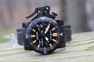 Graham Chronofighter Oversize Diver Deep Black Seal Rare 2OVDIVAZ.B02A.K10B New
