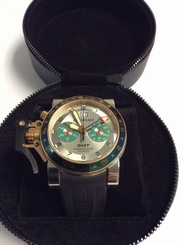 Graham Chronofighter Oversize Steel/18K Gold Wristwatch