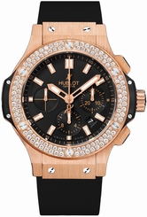 New in Box Hublot Big Bang 18k Rose Gold 44mm Diamond Watch 301.PX.1180.RX.1104