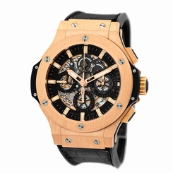 HUBLOT 18K Rose Gold 44mm Aero Bang Skeleton Chronograph 311.px.1180.gr MINTY