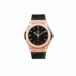 NEW Hublot Classic Fusion Rose Gold Automatic 45mm Black Watch 511.OX.1180.LR