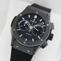 Hublot Classic Fusion Chronograph 45mm Black Magic 521.CM.1770.RX Ret: $12,500 845960050975