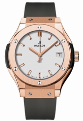 Hublot 581.ox.2611.rx Classic Fusion Quartz 18kt Rose Gold Complete Ret: $14,600