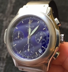 Hublot MDM Blue 1081.1 Watch Automatic chronograph Classic Elegance B4 Big Bang