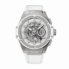 NEW Hublot King Power 48mm Unico Titanium White Mens Watch 701.NE.0127.GR