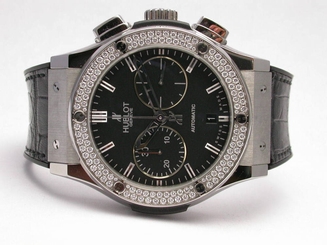 HUBLOT CLASSIC FUSION CHRONOGRAPH DIAMOND AUTOMATIC WATCH 521.NX.1170.LR.1104