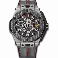 Hublot Big Bang Ferrari Carbon 401.NJ.0123.VR Titanium LIMITED Retail: $26,200