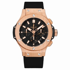 NEW HUBLOT BIG BANG 18K Pink Gold Black Rubber 44mm Men Watch Ref 301.PX.1180.RX