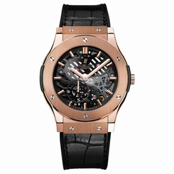 NEW Hublot Classic Fusion Extra-Thin Skeleton King Gold Watch 515.OX.0180.LR