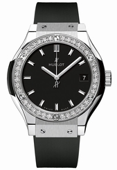 Hublot 581.nx.1171.rx.1104 Classic Fusion Quartz 33mm Diamonds Steel Ret: $8,500