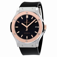 Hublot Classic Fusion Black Dial Black Rubber Mens Watch 511.NO.1181.RX