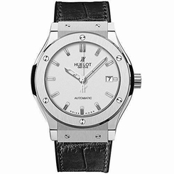 HUBLOT MEN'S 38MM LEATHER BAND TITANIUM CASE AUTOMATIC WATCH 565.NX.2610.LR 722382294074
