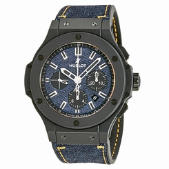 Hublot Big Bang Jeans Dial Black Blue Denim Mens Watch 301.CI.2770.NR.JEANS14