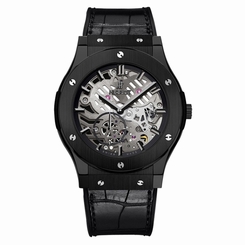 NEW Hublot Classic Fusion Ultra-Thin Black Ceramic Mens Watch 515.CM.0140.LR 845960059633