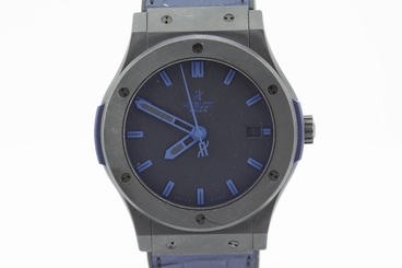 Hublot Classic Fusion All Black Blue 511.CI.1190.GRABB10