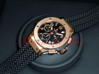 Hublot Big Bang Gold 41mm Rose Gold Chronograph Auto Black Dial 341.PX.130.RX
