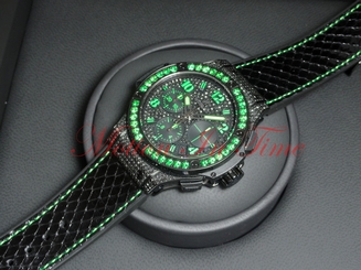 Hublot Big Bang Black Fluo 41mm Black PVD Green Diamonds 341.SV.9090.PR.0922