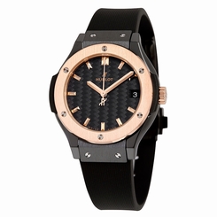 Hublot Classic Fusion Quartz Black Ceramic & Rose Gold 38mm Watch 561.CP.1780.RX