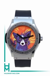 Hublot Big Bang George Rodrigue Blue Dog Ltd. Edn. - SS on Rubber - Ref 1915.1