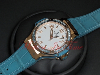 Hublot Big Bang Quartz Gold Tutti Frutti 38mm "Blue" 361.PL.2010.LR.1907