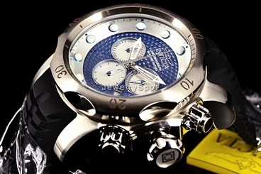 Invicta Venom Sea Dragon Gen II Swiss Chronograph Blue Dial Rope Strap Watch NEW