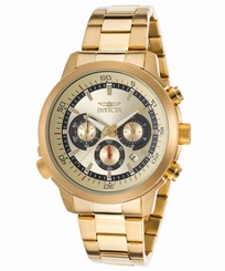 Invicta 19240 Men's Specialty Chrono 18K Gold Plated Stainless Steel