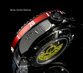 Invicta 47mm Grand Diver 2 Gen II Automatic Black & RED Accent Bracelet Watch