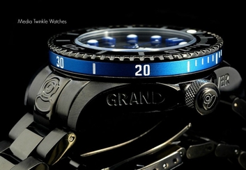 Invicta 47mm Grand Diver 2 Gen II Automatic Black & Blue Accent Bracelet Watch