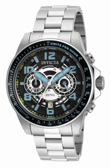 Invicta Mens 48mm Speedway Quartz Chronograph Stainless Steel Bracelet Watch