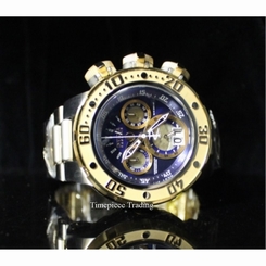 NEW Invicta Reserve Subaqua Sea Dragon 52mm Quartz Chronograph SS Bracelet Watch