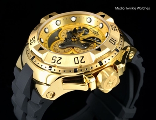 New Invicta Reserve Excursion Master Calendar 5040F Quartz Gold Tone Dial Watch