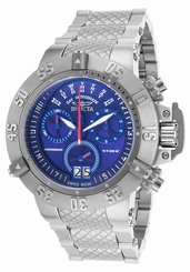 Fake AAA New Invicta Men's 17613 Subaqua Day Retrograde Blue Dial Steel Bracelet Watch Watch
