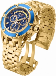 90113 Invicta Reserve 52mm Specialty Subaqua Swiss Chrono 18KT GP Bracelet Watch