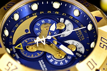 Invicta Reserve Excursion Master Calendar Swiss Made Chrono Blu Dial Watch 18558