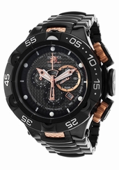 Mens Invicta 15913 siss Subaqua Noma V Chronograph Black Rose Gold Watch