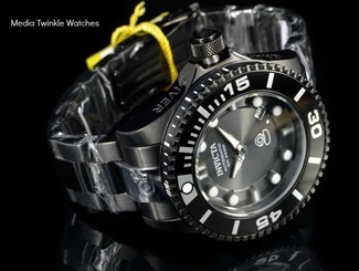 Invicta 47mm Grand Diver 2 Gen II Automatic Black & Black Accent Bracelet Watch