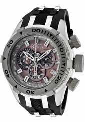 New Men's Invicta 0981 Bolt Reverse Swiss Chronograph Grey Dial Black Poly Watch 843836009812