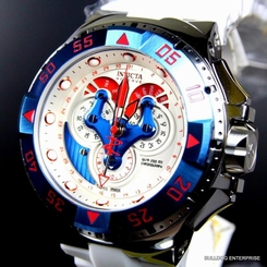 Invicta Reserve Excursion Chronograph Swiss 5040 Master Calendar White Watch New