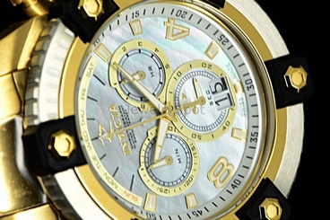 New Invicta Rsrve 63mm Grand Octane Arsenal MOP Swiss Made Chrono Bracelet Watch