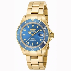 Invicta Pro Diver Swiss Made Sellita SW200 Automatic Gold Tone Bracelet Watch